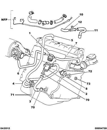 PEUGEOT 1180 59 - Oil vapor and gas piping: 01 pcs. autospares.lv