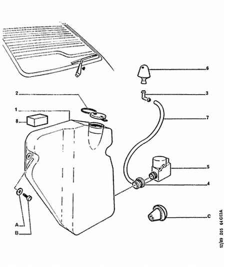 CITROËN 6434.66 - Rear window washer: 01 pcs. autospares.lv