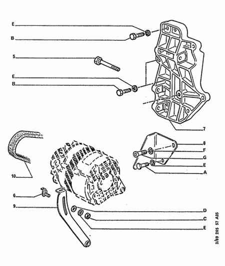 CITROËN 5750 SS - Alternator belt and fixings: 01 pcs. autospares.lv