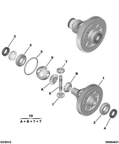 TESH 3111 15 - Front differential: 01 pcs. autospares.lv