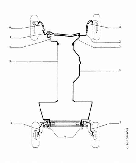 PEUGEOT 4806 50 - Standard brake piping: 02 pcs. autospares.lv