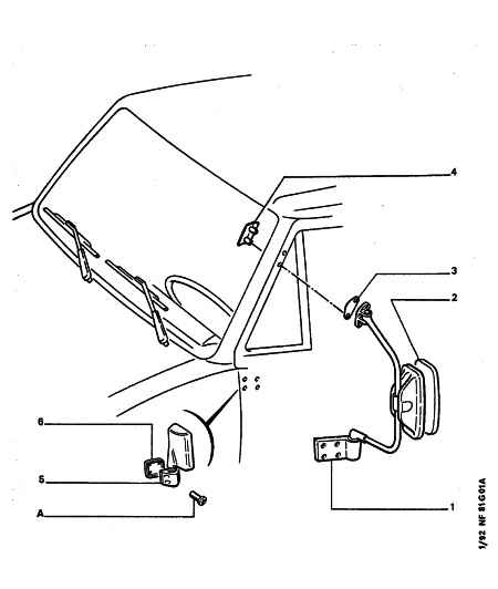 PEUGEOT 8148 04 - Outside Mirror autospares.lv