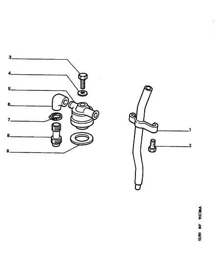 PEUGEOT 1180 66 - Oil vapor and gas piping: 01 pcs. autospares.lv