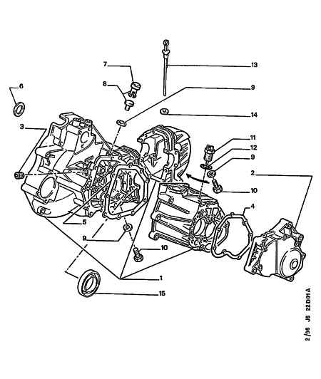 NAZA 2211 21 - Manual gear-box housing: 01 pcs. autospares.lv