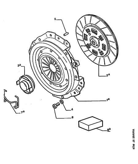 Talbot 2004 40 - Clutch mechanism and driven plate: 01 pcs. autospares.lv