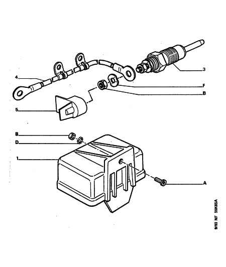 CITROËN 5981.15 - Glow plug and pre-heater housing: 01 pcs. autospares.lv