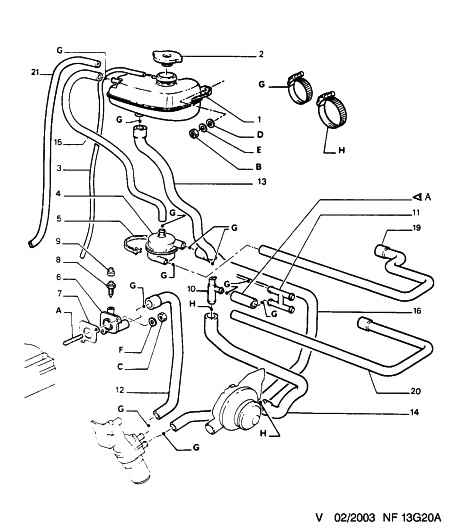 PEUGEOT 1305 53 - Water circulation hose: 01 pcs. autospares.lv