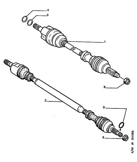 CITROËN 3273 H2 - Drive shaft: 01 pcs. autospares.lv