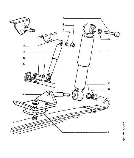 FIAT 5206 AJ - Rear shock absorber: 02 pcs. autospares.lv