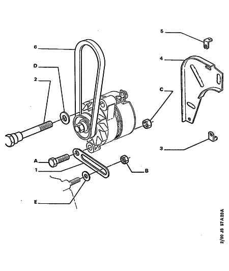CITROËN 5750.SP - Alternator belt and fixings: 01 pcs. autospares.lv
