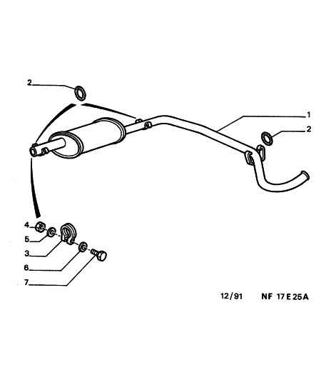 PEUGEOT 1755.38 - Exhaust rear part: 06 pcs. autospares.lv