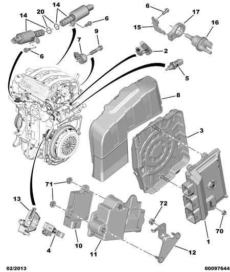 PEUGEOT 96 703 403 80 - Inj calculator sensor: 01 pcs. autospares.lv