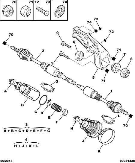 CITROËN 3272 T9 - Driveshaft: 01 pcs. autospares.lv