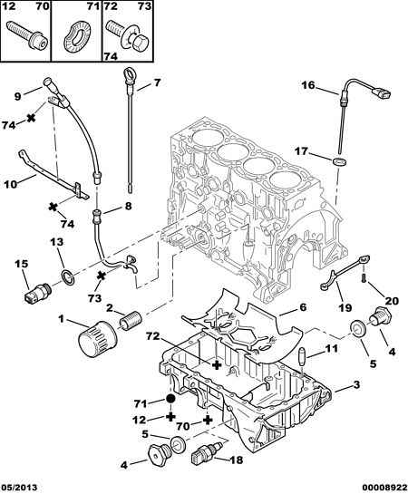 PEUGEOT 1171 98 - Engine oil sump filter probe: 01 pcs. autospares.lv