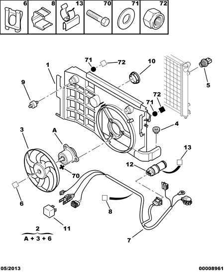 CITROËN 1254 74 - Engine motor driven fan tube: 01 pcs. autospares.lv