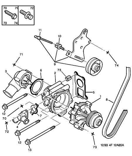 CITROËN/PEUGEOT 1280 63 - Water pump gasket water outl tank: 01 pcs. autospares.lv