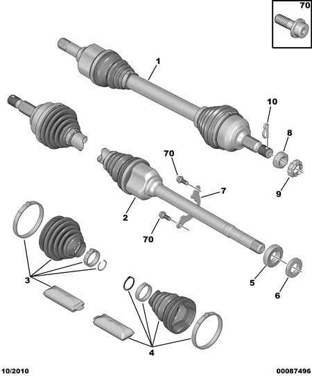 DS 3272.PZ - Driveshaft: 01 pcs. autospares.lv