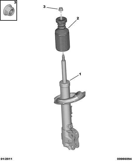 PEUGEOT 4112-KG - Shock absorbers: 02 pcs. autospares.lv