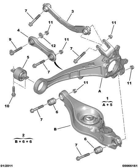 CITROËN 5175 EG - Rear arms stops hubs bearings: 01 pcs. autospares.lv