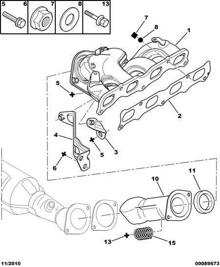 CITROËN 1712.C6 - Front catalytic exhaust manifold: 01 pcs. autospares.lv