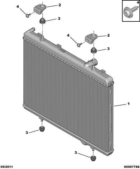 CITROËN/PEUGEOT 1330 K0 - Cooling radiator: 01 pcs. autospares.lv