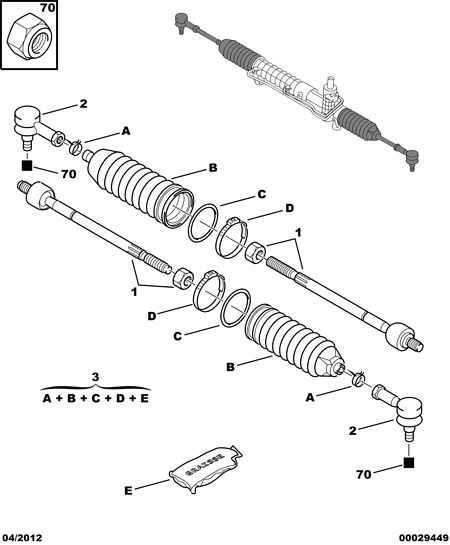 FORD 4066 41 - Steering rack components: 02 pcs. autospares.lv