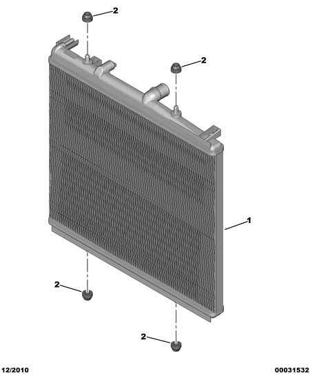 CITROËN/PEUGEOT 1330 J6 - Cooling radiator: 01 pcs. autospares.lv