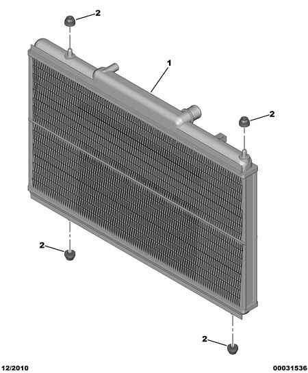 CITROËN 1330.K3 - Cooling radiator: 01 pcs. autospares.lv