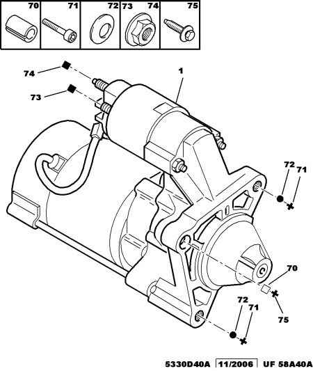 PEUGEOT 5802.W7 - Fastening starter motor: 01 pcs. autospares.lv