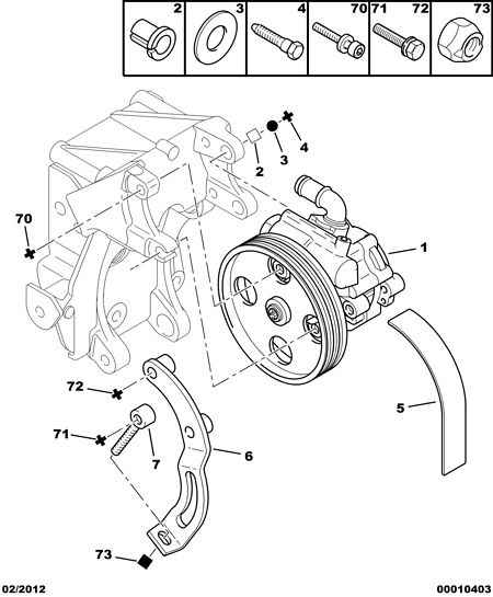 PEUGEOT (DF-PSA) 4007 CJ - Power steering pump: 01 pcs. autospares.lv