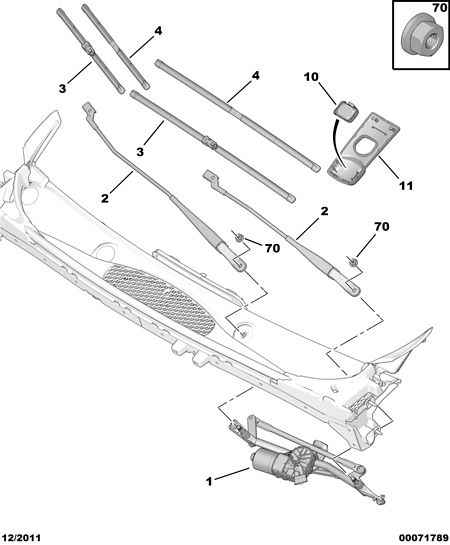 CITROËN 6423 44 - Windscreen wiper motor - conrod assy: 01 pcs. autospares.lv