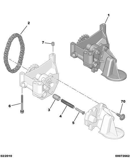 VERTAT 1001 87 - Engine oil pump chain belt suction: 01 pcs. autospares.lv