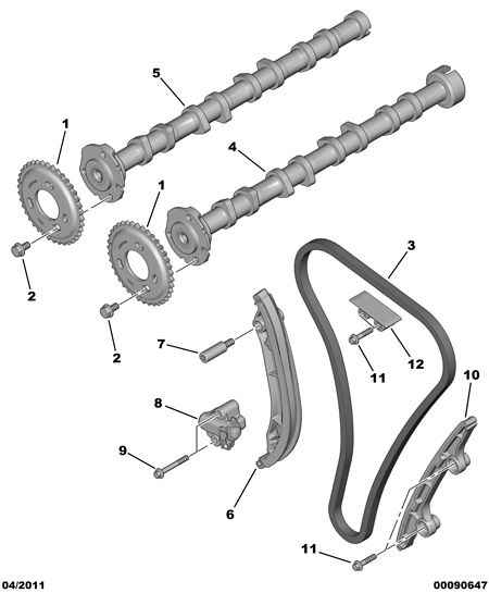 CITROËN 96 758 059 80 - Camshaft belt camshaft gear: 01 pcs. autospares.lv