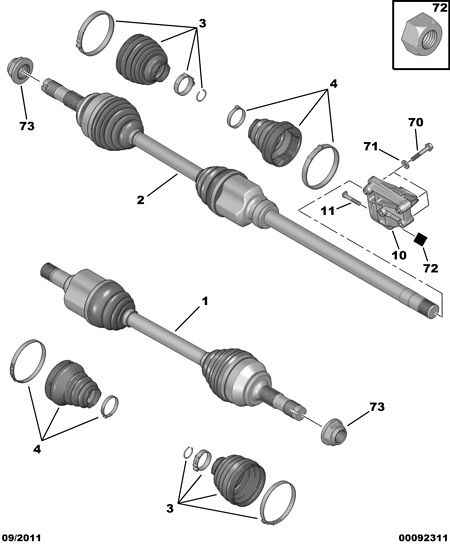 FIAT 16 085 055 80 - Driveshaft: 01 pcs. autospares.lv