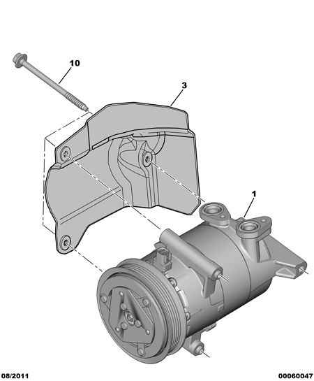 FORD 96 765 526 80 - Air conditioned compressor detail: 01 pcs. autospares.lv