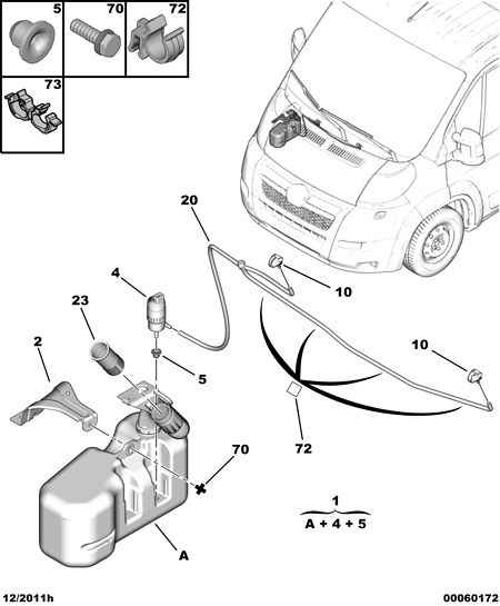 CITROËN/PEUGEOT 6434 C5 - Windscreen washer: 01 pcs. autospares.lv