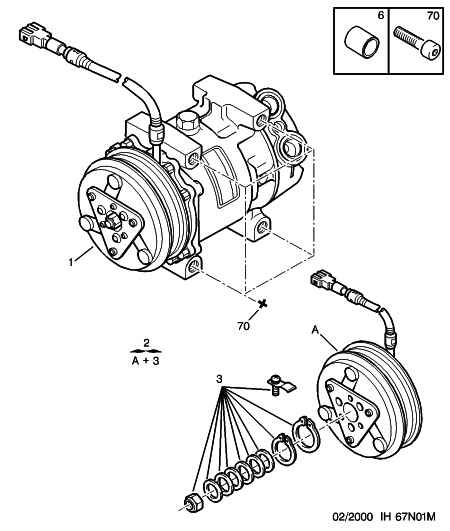 CITROËN 6453.TG - Air conditioned compressor detail: 01 pcs. autospares.lv