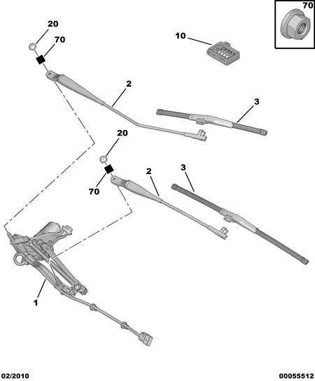 CITROËN/PEUGEOT 6426 YX - Windscreen wiper motor - conrod assy: 01 pcs. autospares.lv