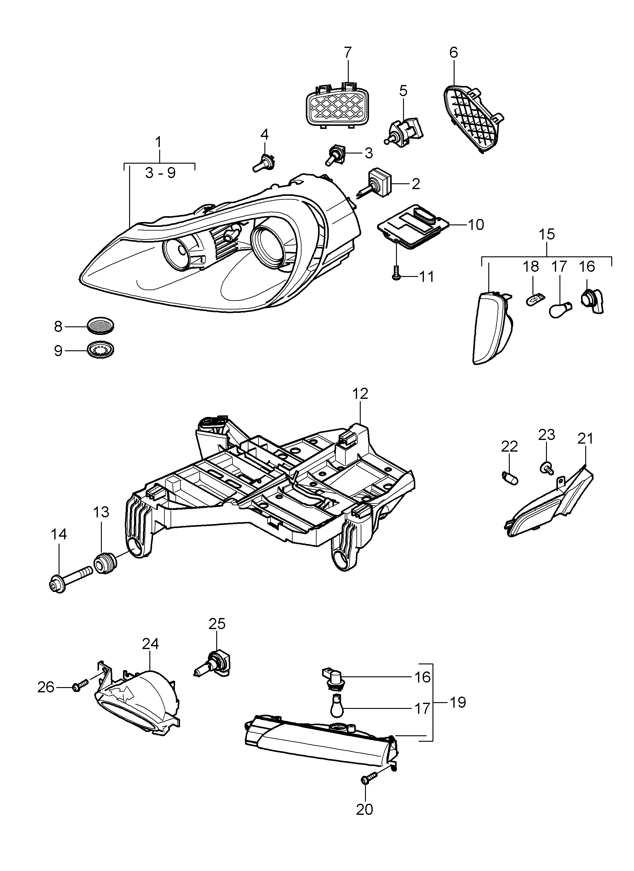 VAG N 105 661 01 - Bulb, spotlight autospares.lv