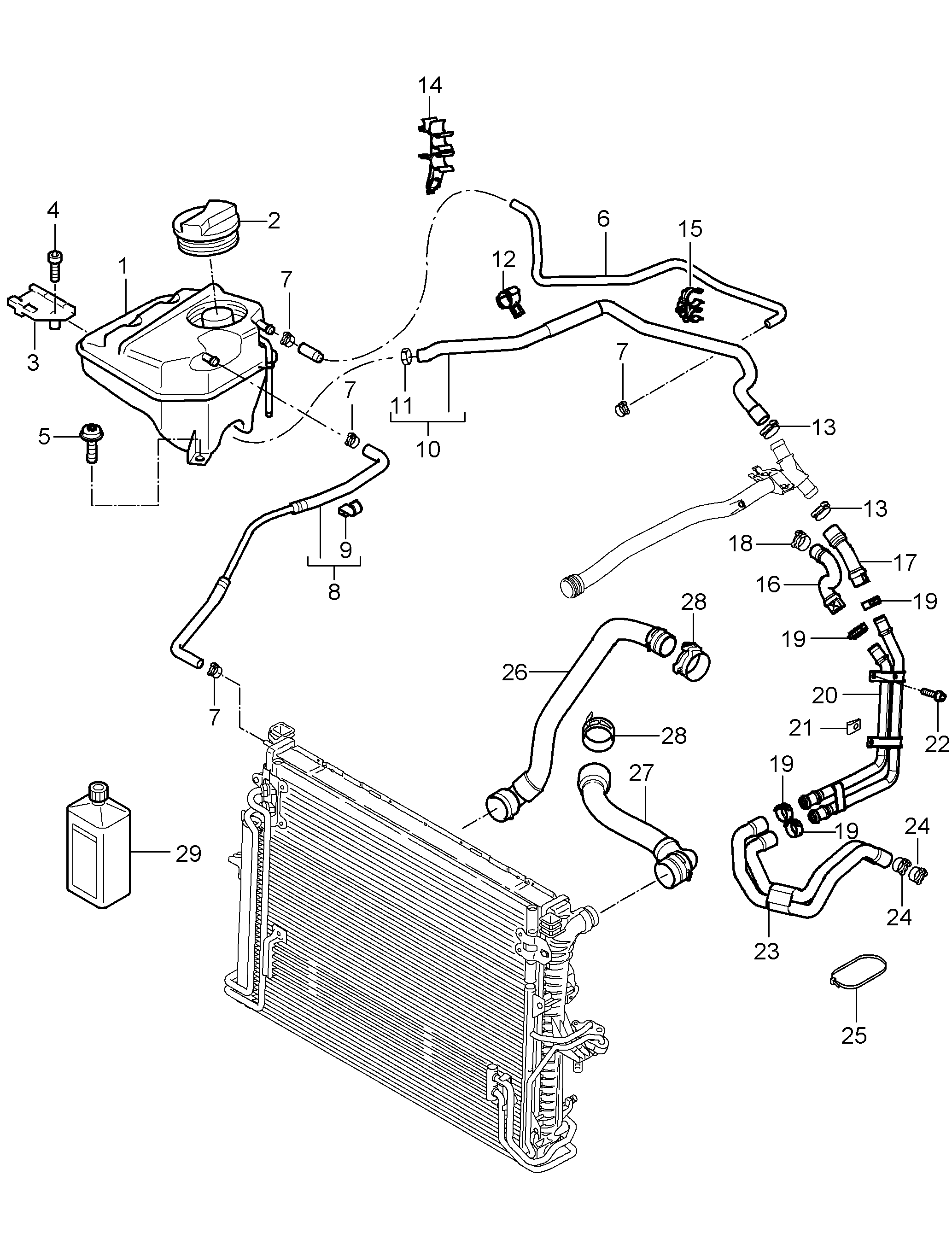 VW 955 106 447 20 - Sealing Cap, coolant tank autospares.lv