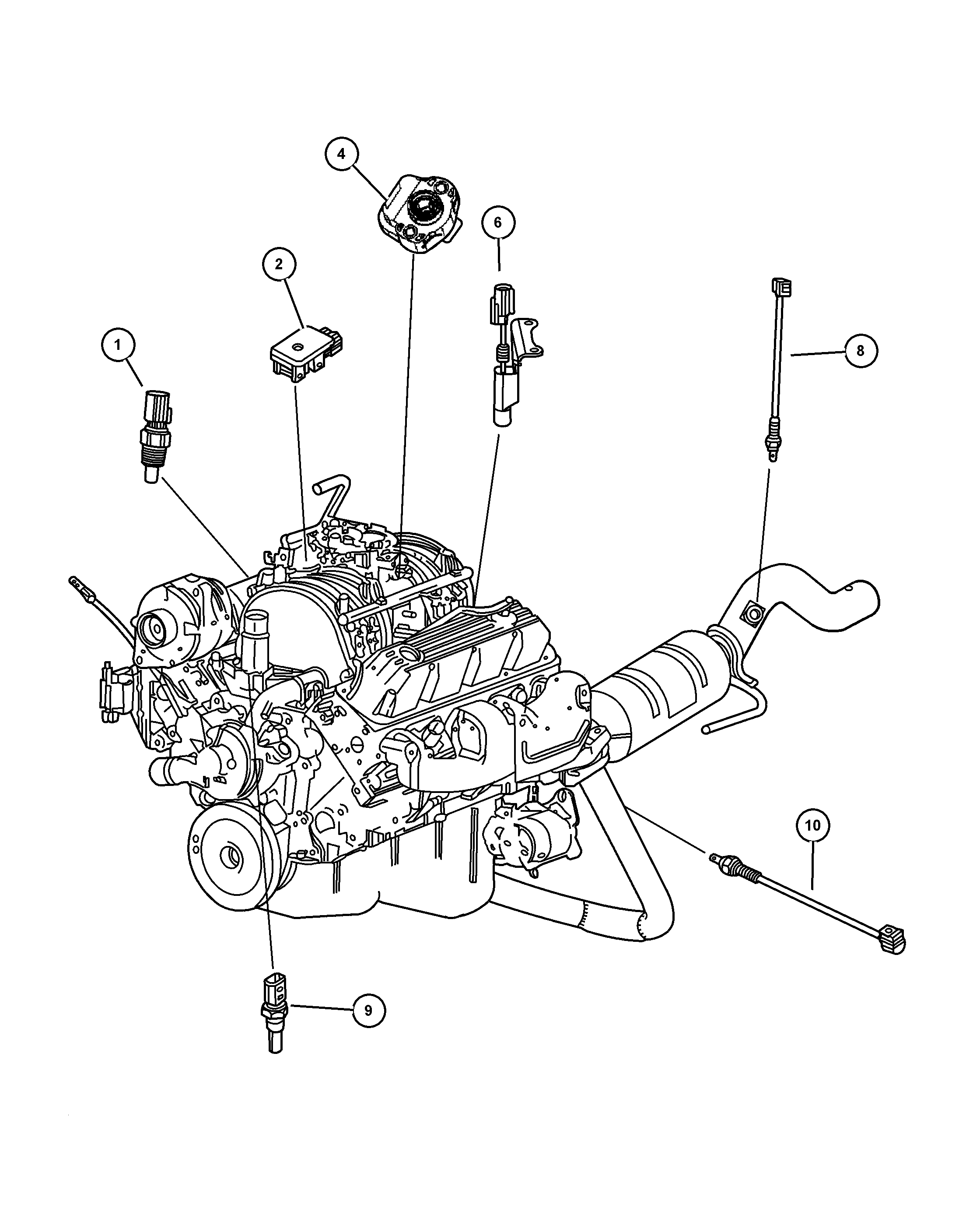 Chrysler 56030 111AA - Sensors - engine: 1 pcs. autospares.lv