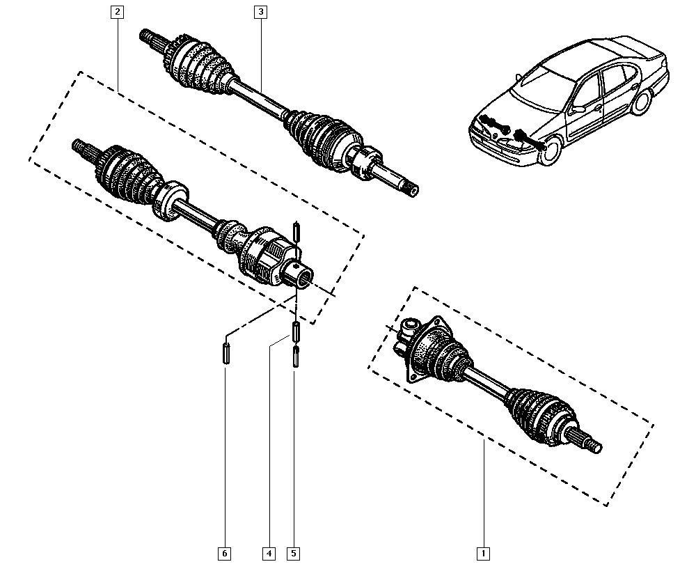 OM 8200 168 513 - Drive Shaft autospares.lv