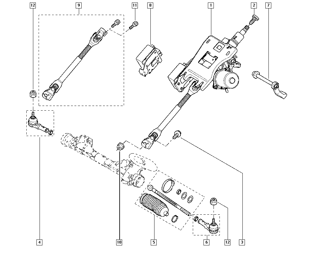 PAL 7701 474 492 - Steering autospares.lv