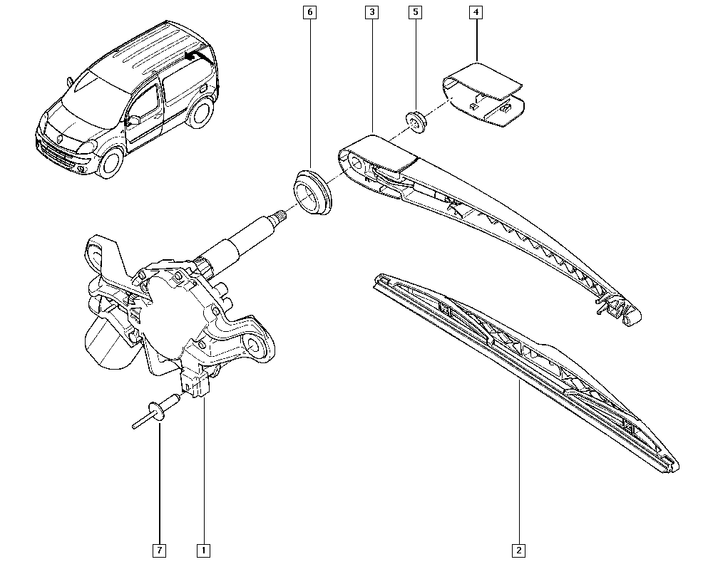 RENAULT 287906144R - Wipers autospares.lv