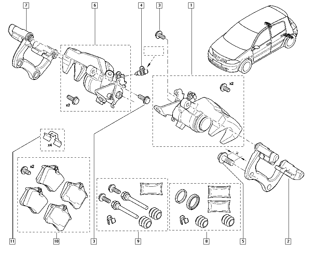 RENAULT 440839581R - Brake calipers autospares.lv