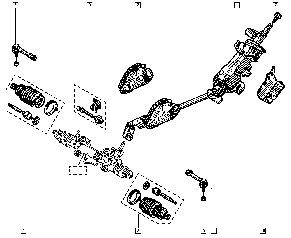 RENAULT 7701469571 - Steering autospares.lv