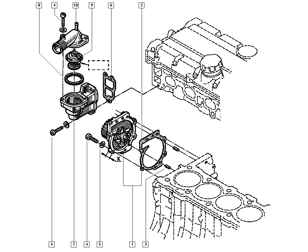 Volvo 7438610035 - Water pump autospares.lv