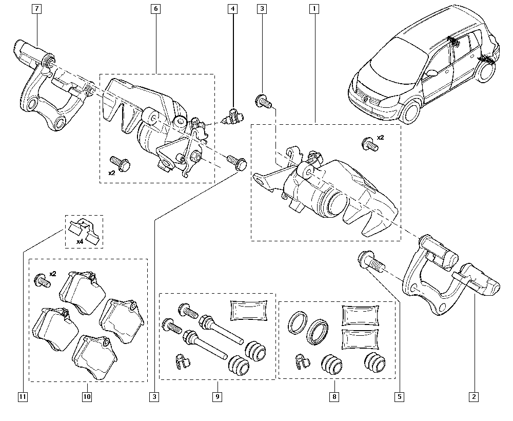 DACIA 44 06 024 66R - Brake Pad Set, disc brake autospares.lv