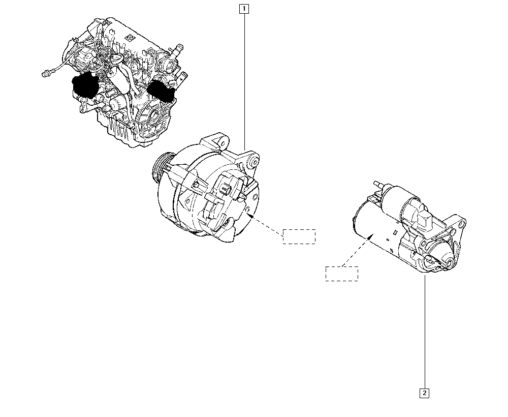RENAULT 82 00 692 868 - Alternator - starter motor autospares.lv