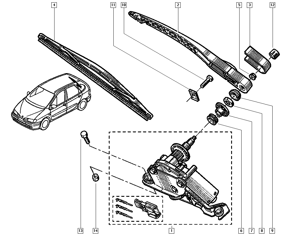 DACIA 7701042368 - Wipers autospares.lv